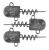 Fox rage corkscrew bullet jig heads (3 pack) njx123