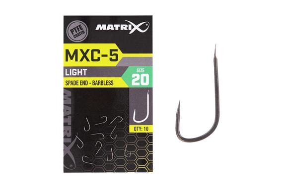 Carlige Matrix MXC-5 Barbless Spade End, 10buc/plic GHK145