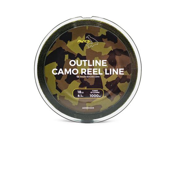 Fir Monofilament Avid Carp Outline Camo Reel, 1000m A0630001