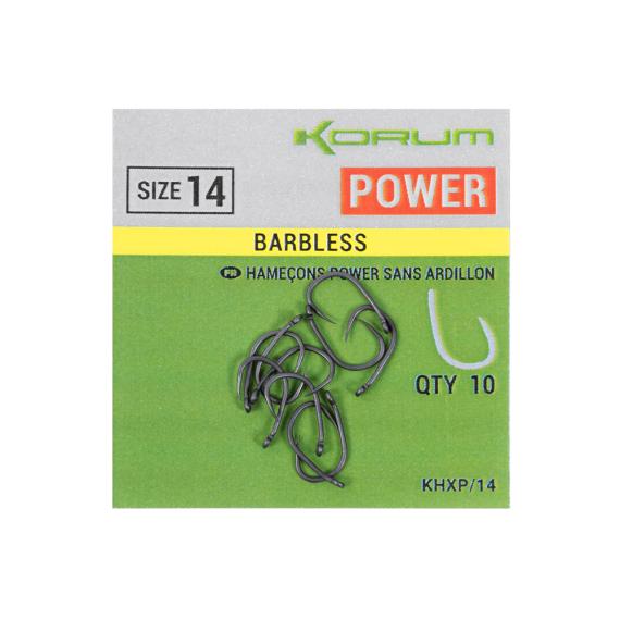 Carlige Korum Xpert Power Hook Barbless, 10buc/plic KHXP/06