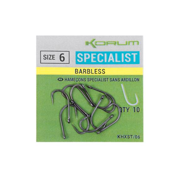 Carlige Korum Xpert Specialist Barbless 10buc/plic KHXST/06