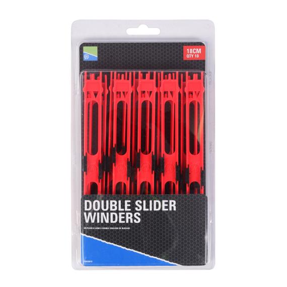 Double slider winders  - 18cm red