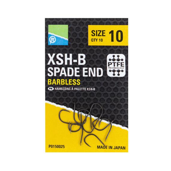 Carlige Preston XSH-B Hooks Spade End Barbless, 10buc/plic P0150025