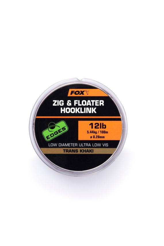 Fir Monofilament Fox Zig & Floater Hooklink, Trans Khaki, 100m CML168
