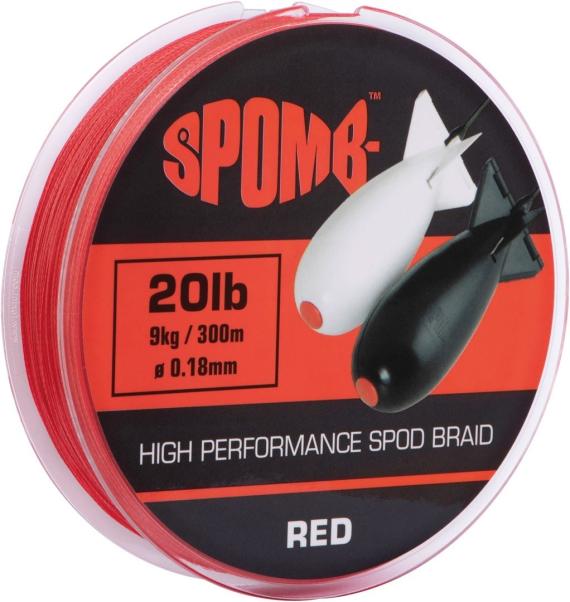 Fir Textil Spomb Braid, Red, 0.18mm, 9kg, 300m , dbl001