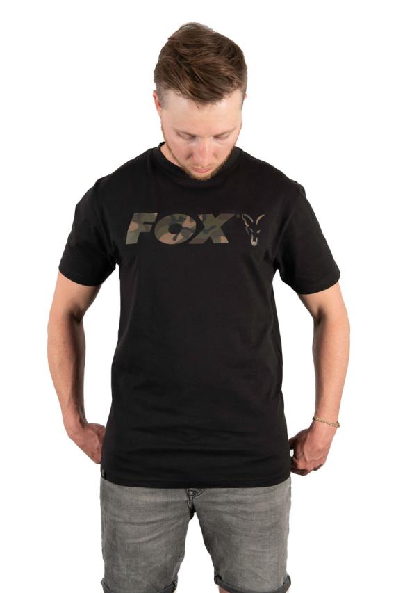 Fox black/camo chest print t-shirt cfx024