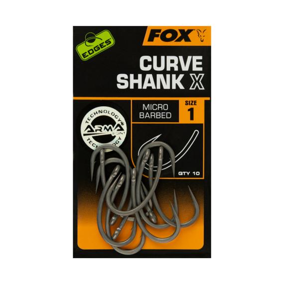 Carlige FOX Edges Curve Shank X, 10buc/plic CHK221