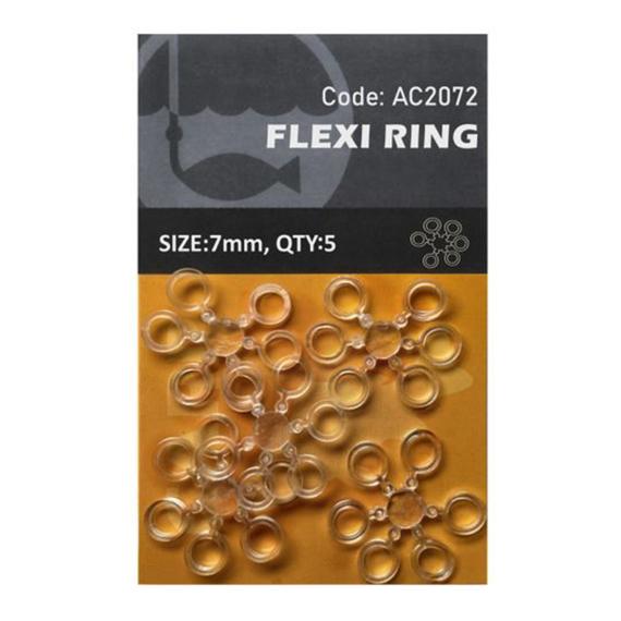 Orange flexi ring no.7 5buc