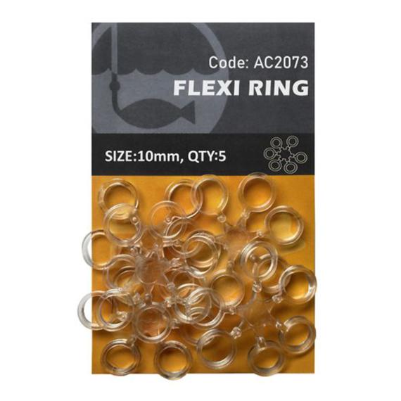 Orange flexi ring no.10 5buc