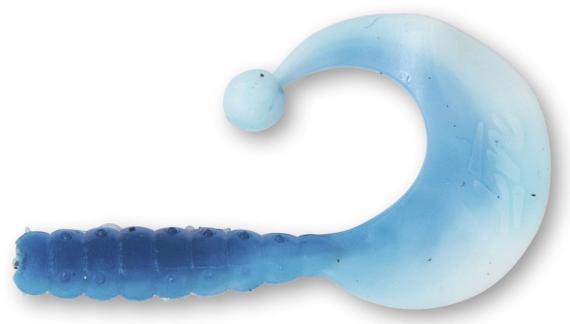 Twister quantum magic trout curly b-bobbles 3.5cm garlic aroma blue/white