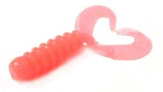 Grub Rock'N Bait Owner Cultiva Ring Twin Tail Grow Pink, 3.5cm, 0.6g, 12buc/plic 8290514