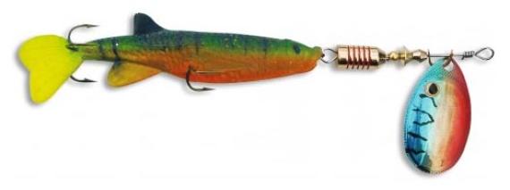 Rotativa 7g 12.0cm zebco minnow flyer green/red