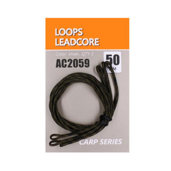 Leadcore orange loops 50cm 3 buc