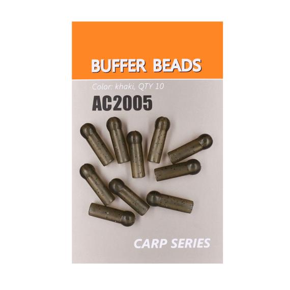 Orange buffer beads 10buc