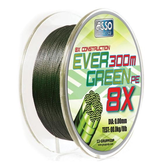 Fir asso evergreen pe 8x verde 027mm 130m