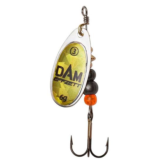 Lingurita Rotativa DAM Effzett Fluo Spinner, Gold Prisma, 6g 13052960678