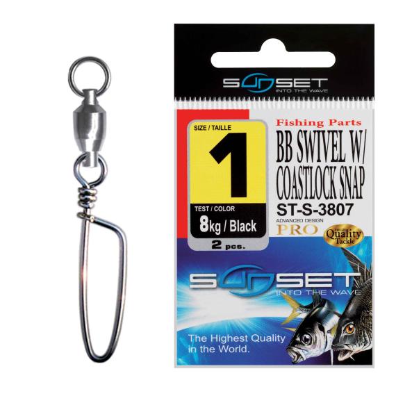 Agrafa vartej rulment sunset st-s-3807 no.4 bb swivel coastlock snap