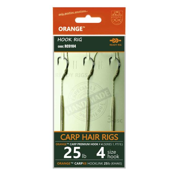 Rig crap orange series 1 no.6 20lb crap hair rigs