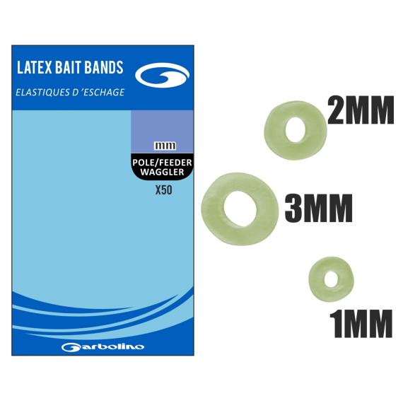 Inele Elastice Garbolino Latex Bait Bands, 50buc/plic 40230GOFAH0324-S