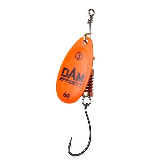 Lingurita Rotativa DAM Effzett Spinner With Single Hook, Orange, 6g 13052960619