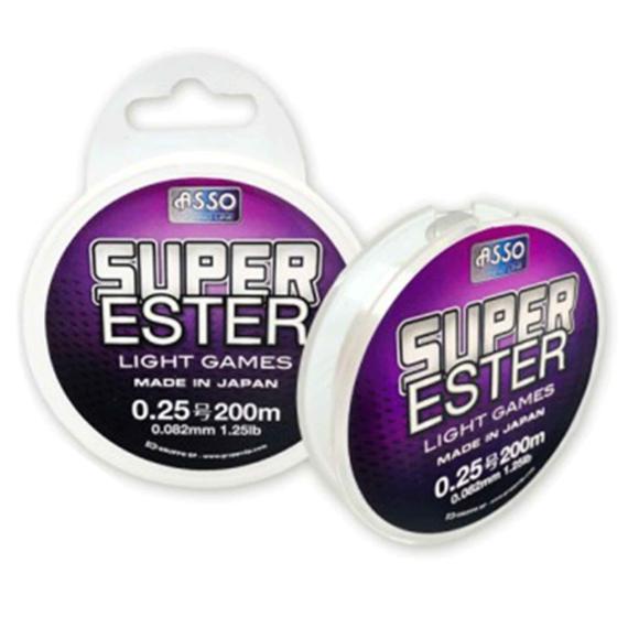 Fir Monofilament ASSO Super Ester White-Fluo, 200m 111108401