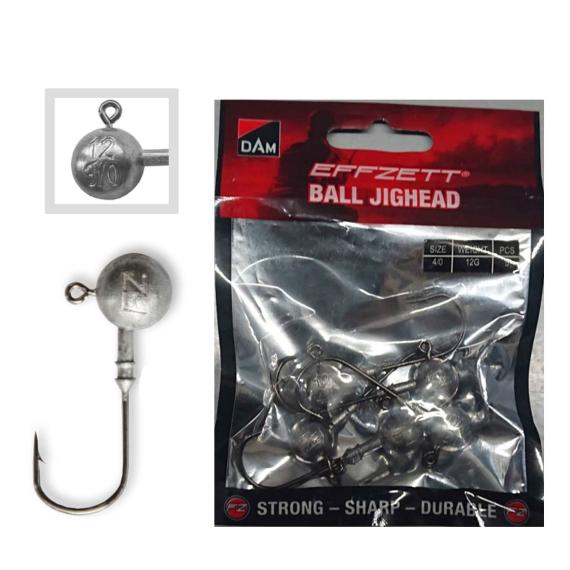 Jig lestat dam effzett ball jighead no.8/0 18gr