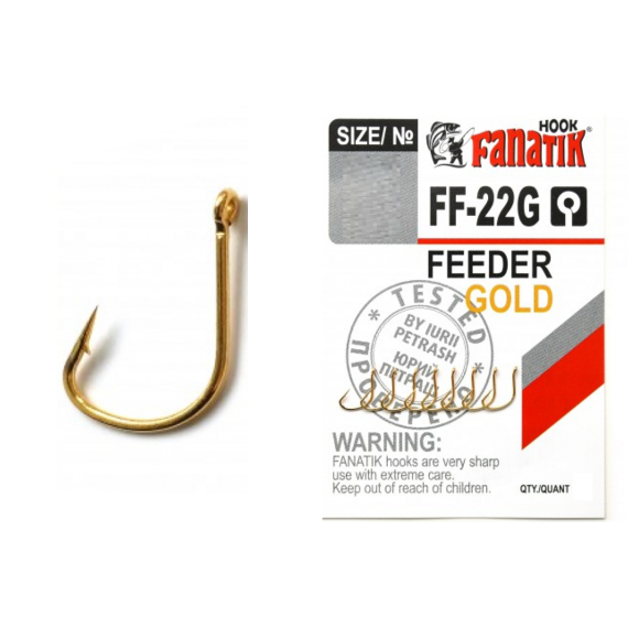 Carlig fanatik ff-22g no.6 feeder gold