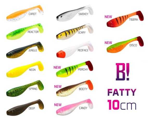 Shad Delphin BOMB Fatty, Carot, 10cm, 5buc/plic 690011001