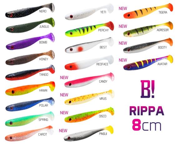 Shad Delphin BOMB Rippa, Carot, 8cm, 5buc/plic 690030809