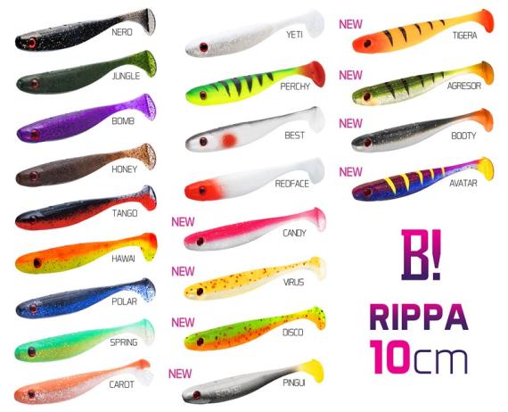 Shad Delphin BOMB Rippa, Nero, 10cm, 5buc/plic 690031001