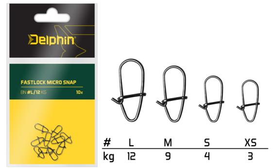 Fastlock micro snap / 10buc l/12kg 969c04100