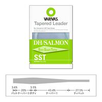 Inaintas fly tapered leader dh/salamon sst 0x 18ft 0.285mm-0.56mm v53181