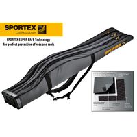 Husa Semirigida Sportex Super Safe III Grey, 3 Lansete + 3 Mulinete, 175cm
