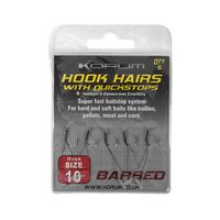 Carlige Legate Korum Hook Hairs with Quickstops, 5buc/plic KHHQ/6