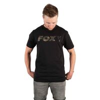 Tricou Fox Black/Camo Chest Print T-Shirt CFX019