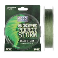 Fir asso perfect storm 8x 0.12mm moss green 150m