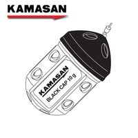 Cosulet Viermi Kamasan Black Cap, Small KFBC010S