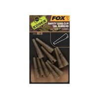 Fox edges camo safety lead clip tail rubbers (size 7) cac808