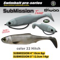 Shad Biwaa Submission, Culoare Hitch, 10cm, 4buc/plic B001755