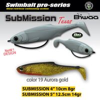 Shad Biwaa Submission Aurora Gold 13cm, 3buc/plic B000975