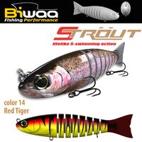 Vobler Swimbait Biwaa Strout Red Tiger 16cm 52g B000530