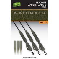 Fox edges™ naturals leadcore power grip lead clip leaders cac852