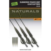 Fox edges™ naturals submerge power grip lead clip leaders cac851