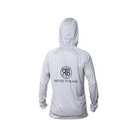 Rtb uv long sleeve hoodie upf 50+ light grey