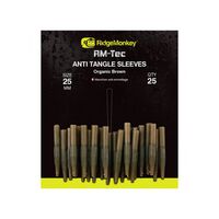 Conuri Antitangle RidgeMonkey RM-Tec Anti Tangle Sleeves, Organic Brown, 25buc/plic