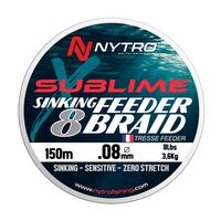 Nytro fir sublime x8 sinking feeder braid 0,08