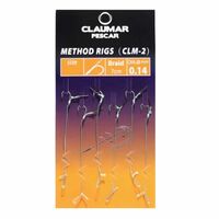 Carlige Legate Feeder Cu Spin Claumar Method Rigs Carlig Clm-2 Nr 8 7cm Fir Textil 0.14mm 6 Buc/plic clm242815