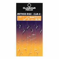 Carlige Legate Feeder Cu Spin Claumar Method Rigs Carlig Clm-5 Nr 10 7cm Fir Textil 0.14mm 6 Buc/plic clm242907