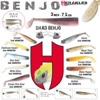 Herakles Combo Shad Benjo 3', 7.5cm, White Silver ARHKFZ02