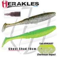 Shad Colmic Herakles Ghost, Culoare Chartreuse Impact, 10cm, 8buc/plic ARHKAU07